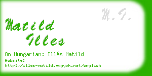 matild illes business card